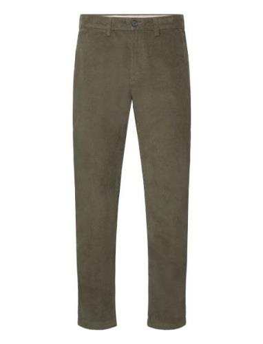 Slh196-Straight Miles Cord Pants W Noos Khaki Selected Homme