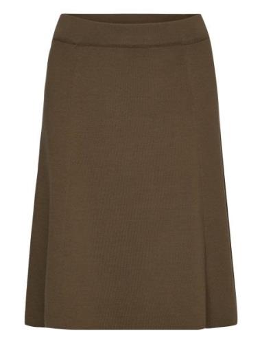 Heavy Knit Skirts Brown Marc O'Polo