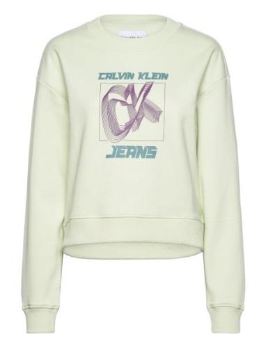 Hyper Real Ck Sweatshirt Green Calvin Klein Jeans