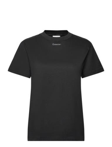 Metallic Micro Logo T Shirt Black Calvin Klein