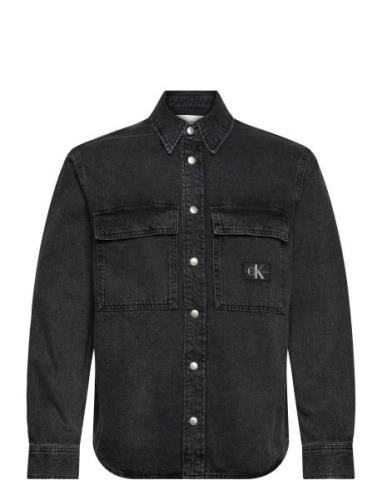 Relaxed Linear Denim Shirt Black Calvin Klein Jeans