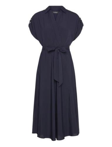 Poly Cdc 79-Dress Navy Lauren Ralph Lauren