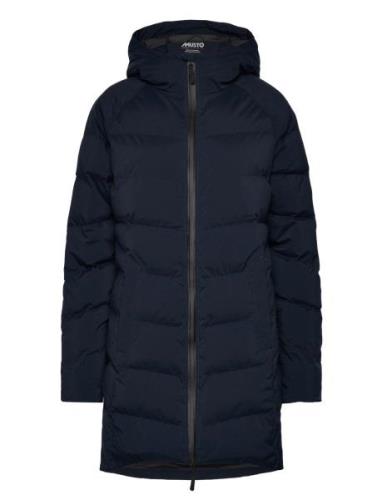W Marina Long Quilted Jkt Navy Musto