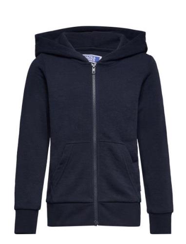 Jjebradley Sweat Zip Hood Noos Jnr Navy Jack & J S