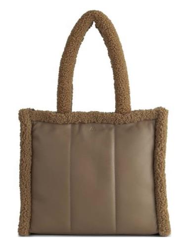 Aimeembg Shopper, Faux Fur Mix Brown Markberg