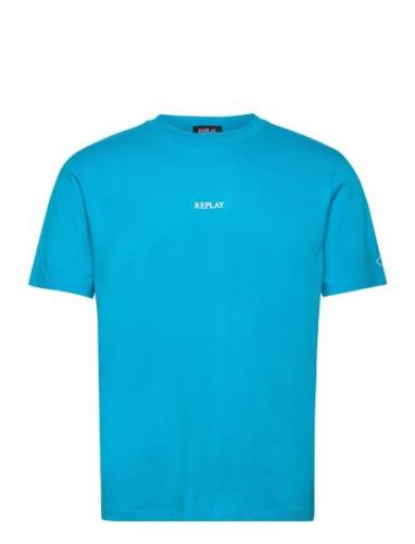 T-Shirt Regular Blue Replay