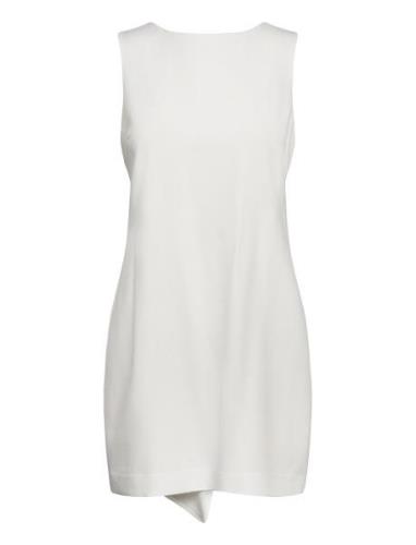 Yassally Sl Bow Dress - Ka White YAS