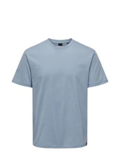 Onsmax Life Ss Stitch Tee Noos Blue ONLY & SONS