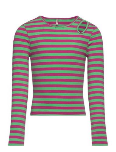 Kogheidi L/S Short Cut Out Top Box Jrs Patterned Kids Only