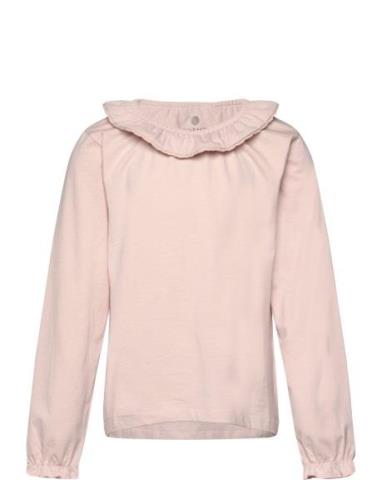 T-Shirt Ls Collar Pink En Fant