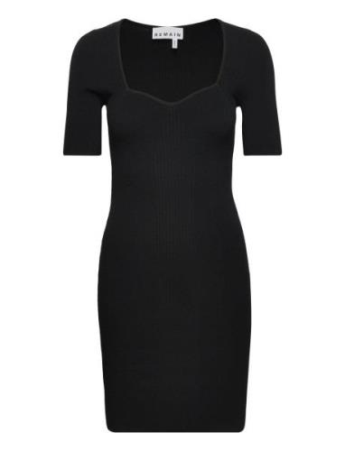 Knit Mini Dress Black REMAIN Birger Christensen