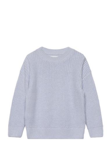 Reverse Knit Sweater Blue Mango