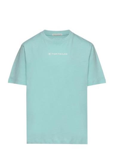 Regular Printed T-Shirt Blue Tom Tailor