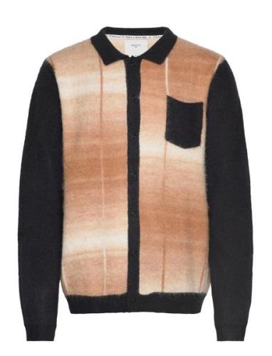 Checker Gradient Bobcat Cardigan Beige Percival