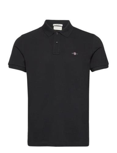 Slim Shield Ss Pique Polo Black GANT