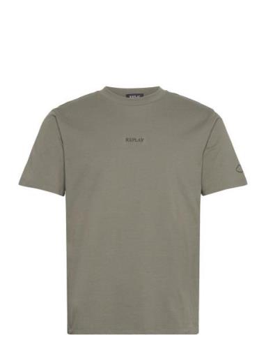 T-Shirt Regular Khaki Replay