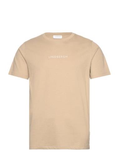 Lindbergh Print Tee S/S Beige Lindbergh