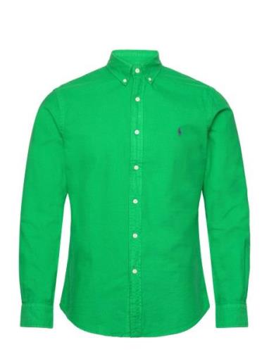 Slim Fit Garment-Dyed Oxford Shirt Green Polo Ralph Lauren