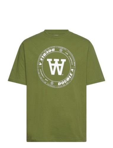 Asa Tirewall T-Shirt Gots Green Double A By Wood Wood