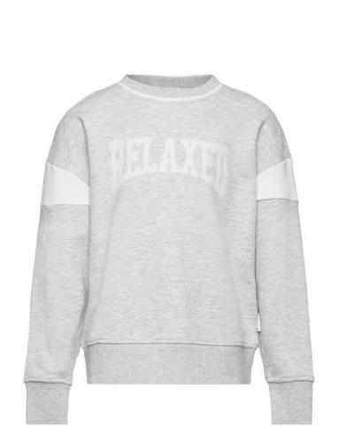 Over Printed Sweatshirt Grey Tom Tailor