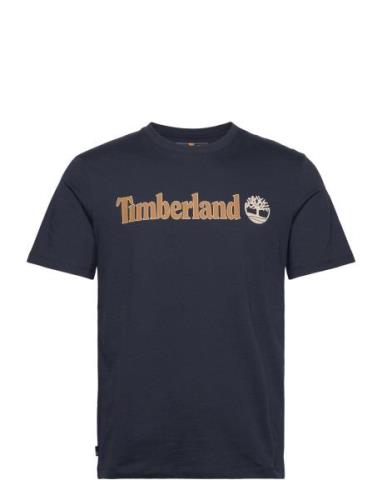 Linear Logo Short Sleeve Tee Blue Timberland