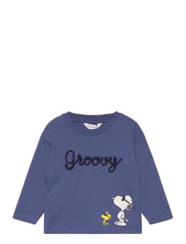 Snoopy Long-Sleeved T-Shirt Blue Mango