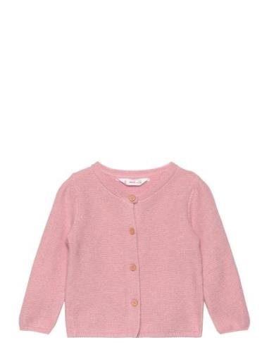 Button Knit Cardigan Pink Mango