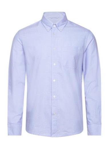 Regular Fit Oxford Cotton Shirt Blue Mango