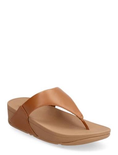 Lulu Leather Toepost Brown FitFlop