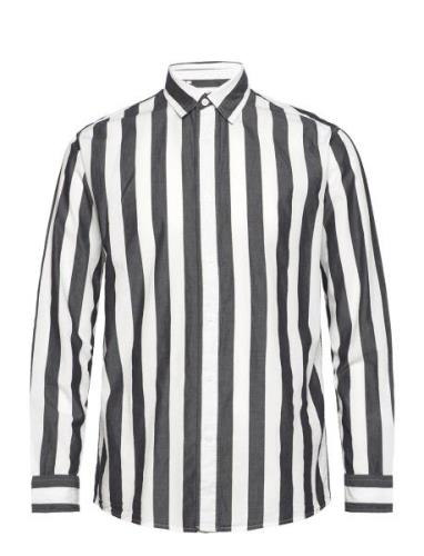 Slhregredster Shirt Stripe Ls W Black Selected Homme