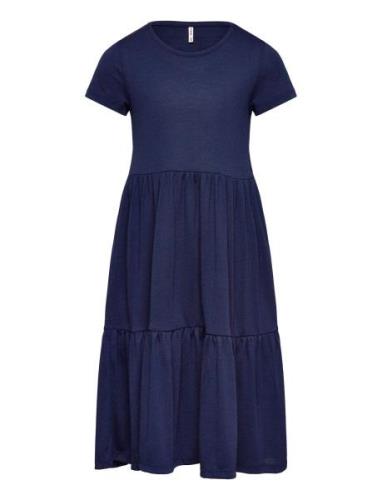 Kogdalia S/S Long Dress Jrs Navy Kids Only