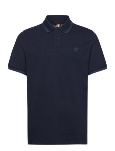 Tipped Pique Short Sleeve Polo Blue Timberland