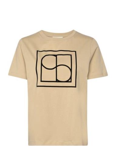 Slvarga Flock Tee Beige Soaked In Luxury