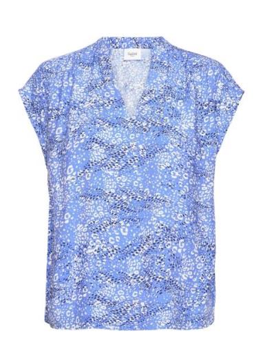 Daciasz Ss Blouse Blue Saint Tropez