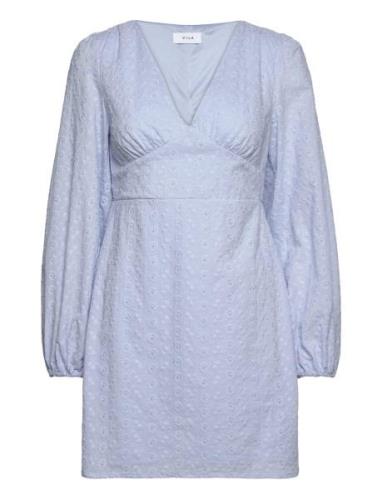 Vimalina L/S Short Dress/Ka Blue Vila