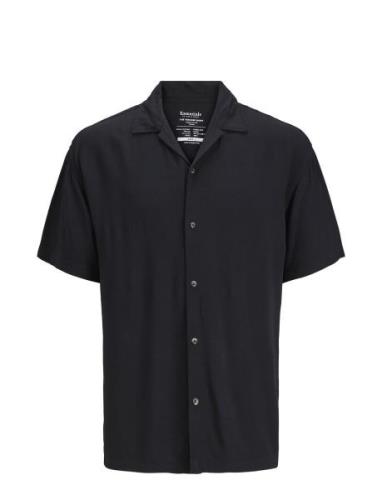 Jjejeff Solid Resort Shirt Ss Sn Black Jack & J S