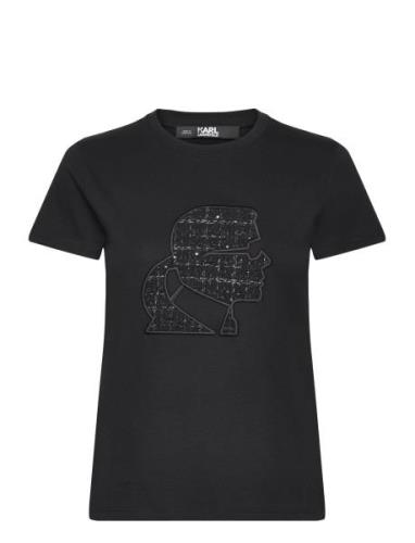 Boucle Profile T-Shirt Black Karl Lagerfeld