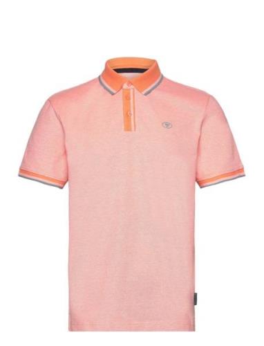 Polo With Detailed Collar Pink Tom Tailor