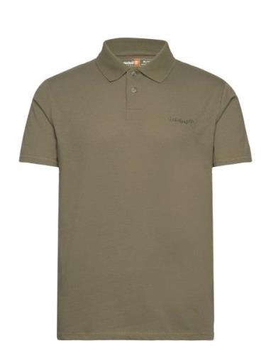 Mount Jo Wicking Short Sleeve Polo Cassel Earth Green Timberland