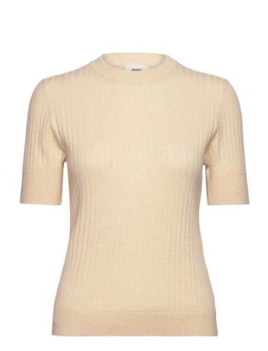 Objnoelle S/S Knit T-Shirt Noos Beige Object