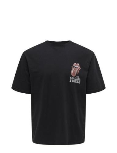 Onsrollingst S Rlx Ss Tee Black ONLY & SONS
