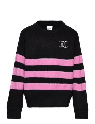 Juicy Textured Stripe Jumper Black Juicy Couture