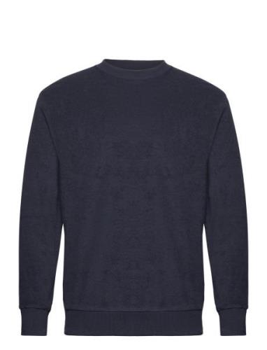 Sweatshirt Terry Navy Lindbergh