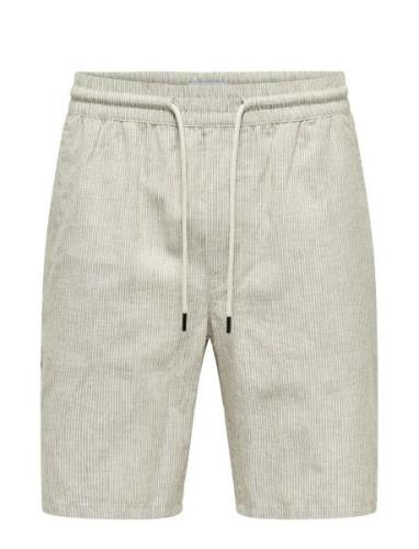 Onslinus 0136 Cot Lin Shorts Beige ONLY & SONS
