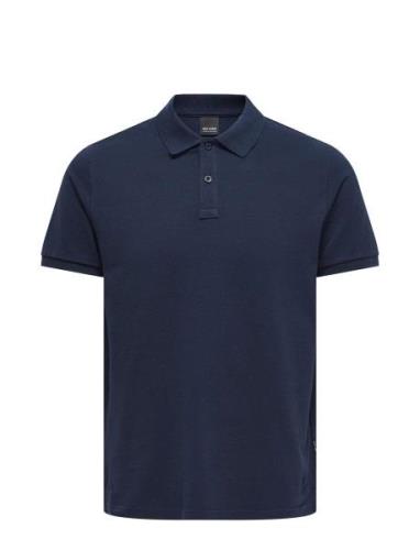 Onstray Slim Ss Polo Navy ONLY & SONS