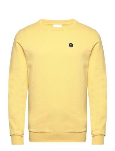 Basic Badge Sweat - Gots/Vegan Yellow Knowledge Cotton Apparel