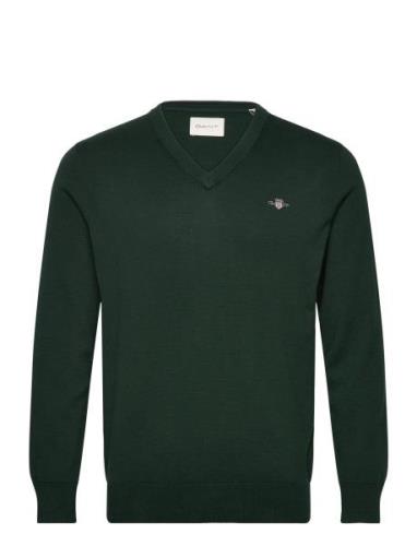 Classic Cotton V-Neck Green GANT