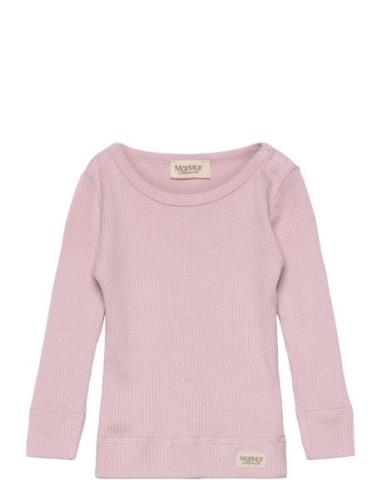 Plain Tee Ls Pink MarMar Copenhagen