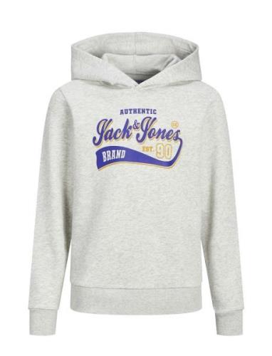 Jjelogo Sweat Hood 2 Col 22/23 Jnr Grey Jack & J S