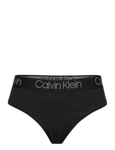 High Waist Thong Black Calvin Klein
